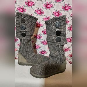Ugg knit button boots